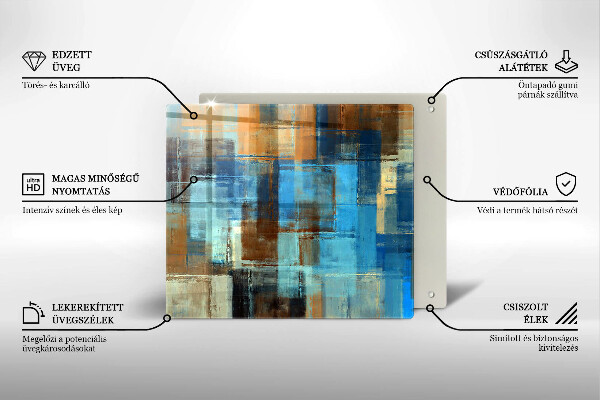 Ceranfeldabdeckung Gemalter Hintergrund