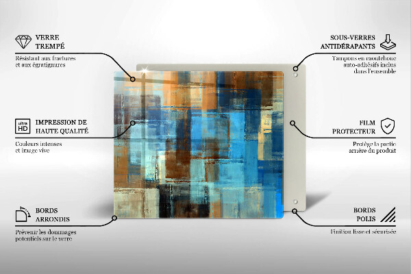 Ceranfeldabdeckung Gemalter Hintergrund