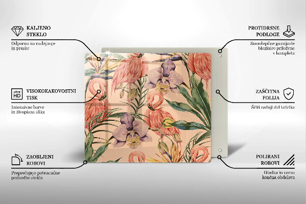 Ceranfeld schutz Flamingos-Illustration