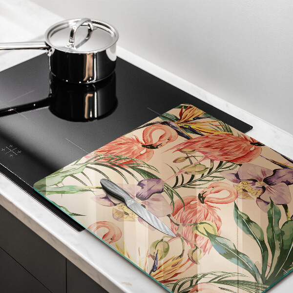 Ceranfeld schutz Flamingos-Illustration