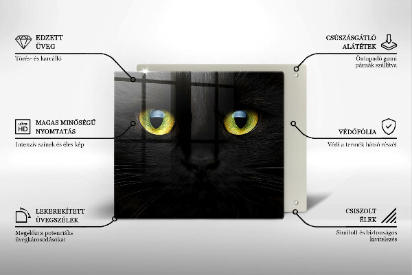 Herdplattenabdeckung Tierische Katzenaugen