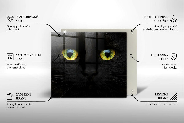 Herdplattenabdeckung Tierische Katzenaugen