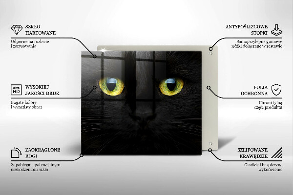 Herdplattenabdeckung Tierische Katzenaugen