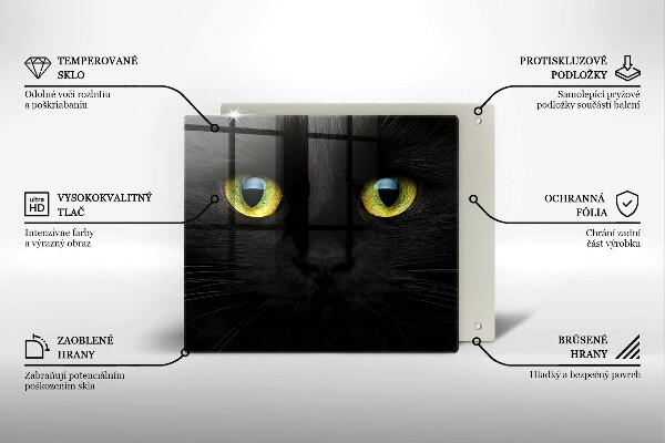 Herdplattenabdeckung Tierische Katzenaugen