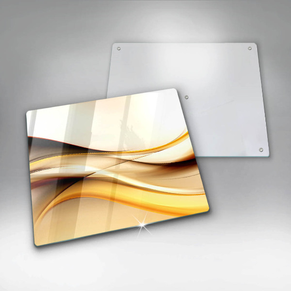 Herdplattenabdeckung Abstrakte Rauchlinien