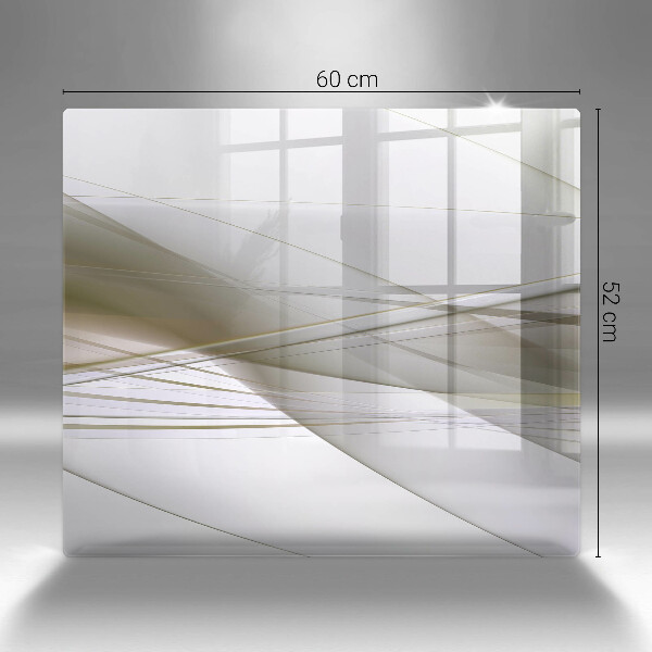 Herdplattenabdeckung Abstraktes Liniendesign