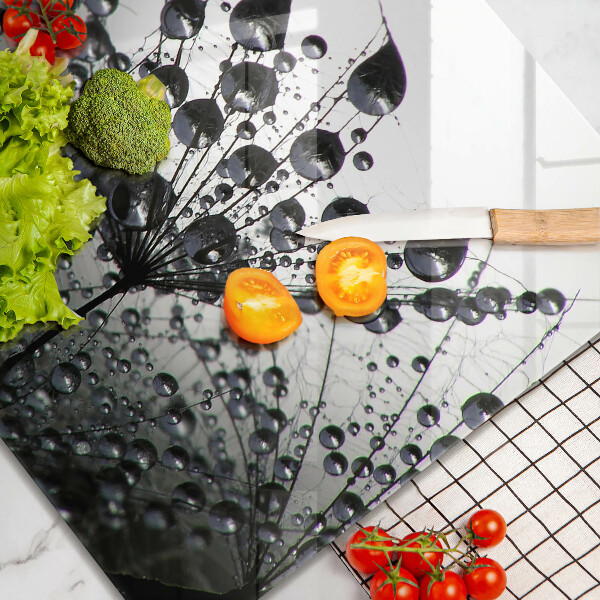 Herdplattenabdeckung Löwenzahn und Tau