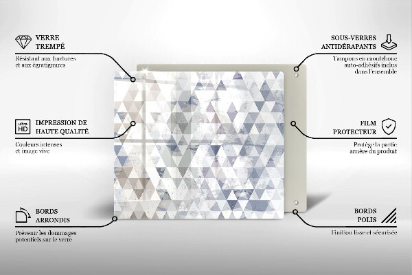 Herdplattenabdeckung Dreiecksmuster