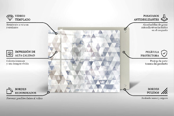 Herdplattenabdeckung Dreiecksmuster