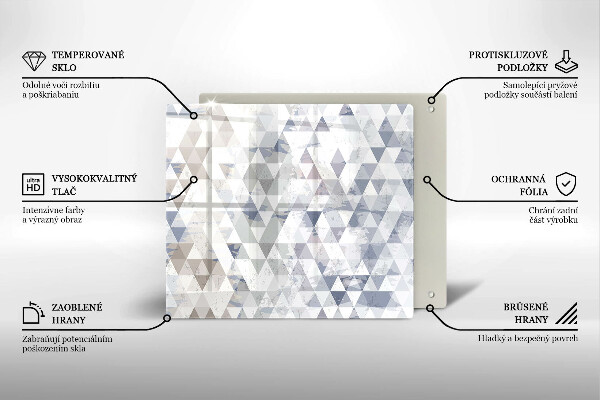 Herdplattenabdeckung Dreiecksmuster