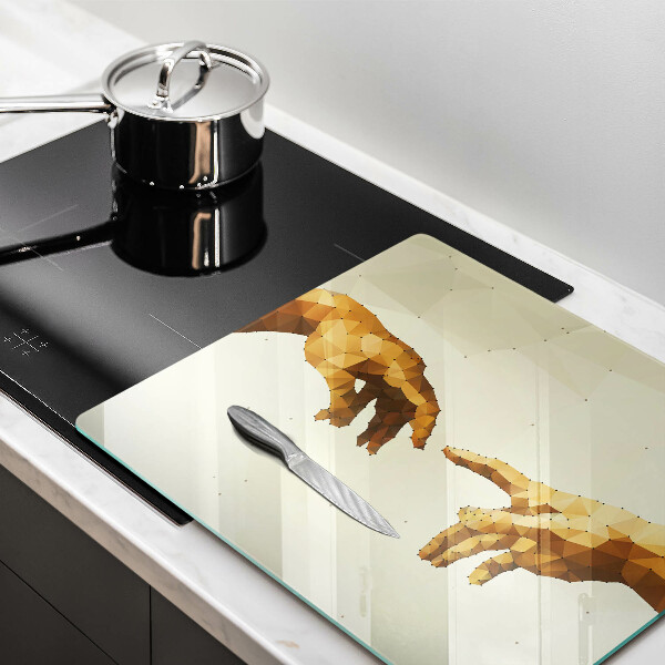 Herdplattenabdeckung Erschaffung von Adams Händen