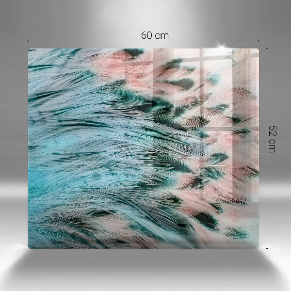 Herdplattenabdeckung Boho-Vogelfedern