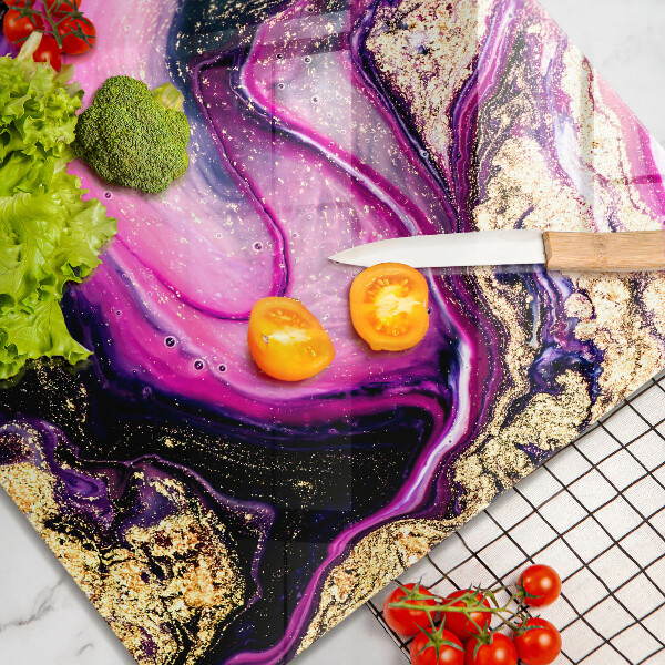 Ceranfeld schutz Abstraktes Design Gold