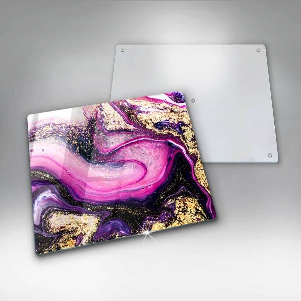 Ceranfeld schutz Abstraktes Design Gold