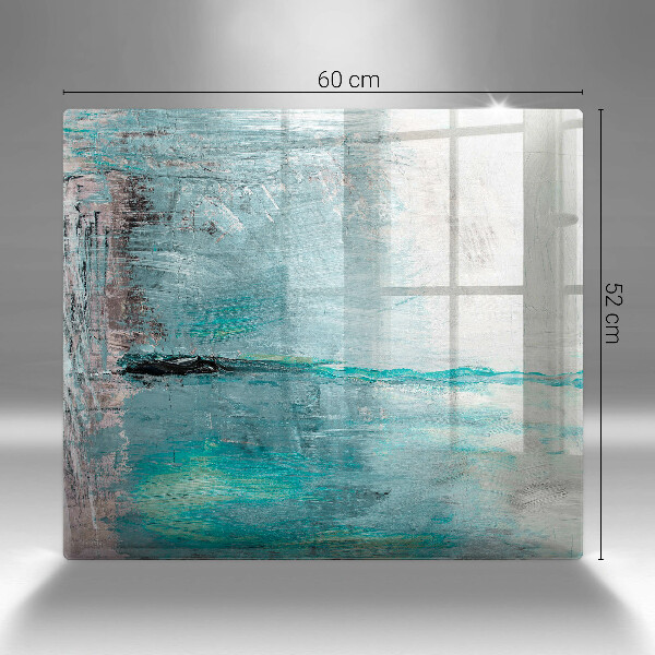 Herdplattenabdeckung Malen Sie Abstraktionshintergrund