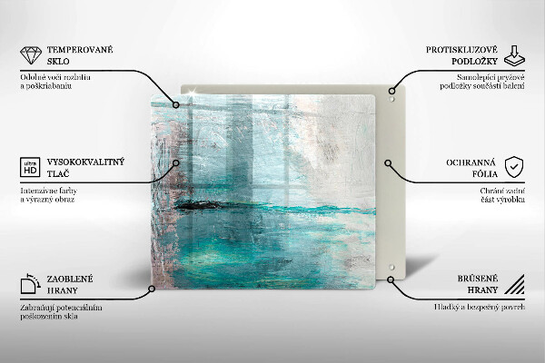 Herdplattenabdeckung Malen Sie Abstraktionshintergrund