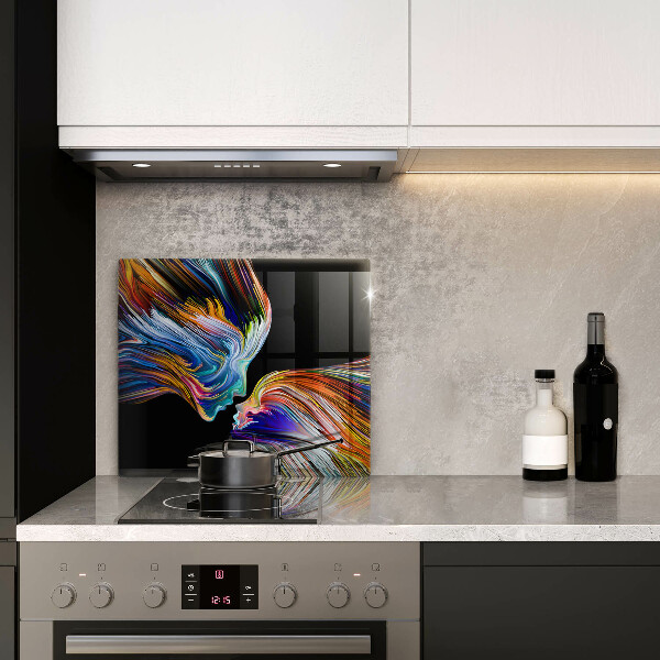 Ceranfeldabdeckung Kuss-Abstraktion