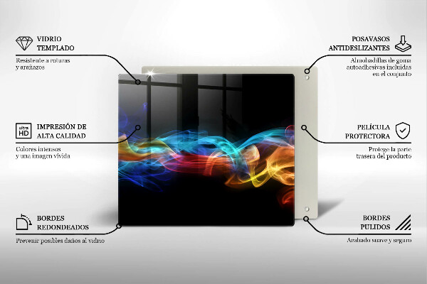 Herdplattenabdeckung Bunter Rauch