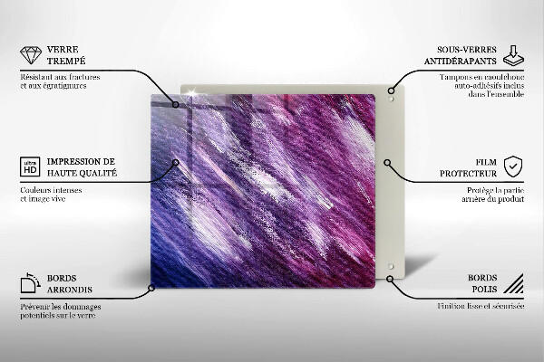 Ceranfeldabdeckung Abstraktion malen