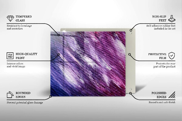 Ceranfeldabdeckung Abstraktion malen