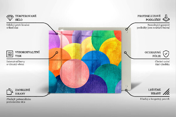 Ceranfeld schutz Bunte Kreise