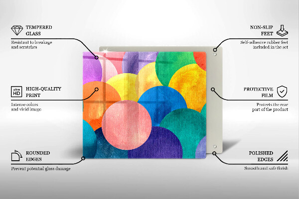 Ceranfeld schutz Bunte Kreise