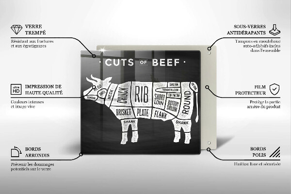 Ceranfeld schutz Kuhfleisch Rindfleisch