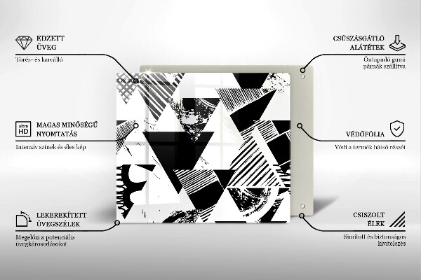 Ceranfeld schutz Geometrische Dreiecke