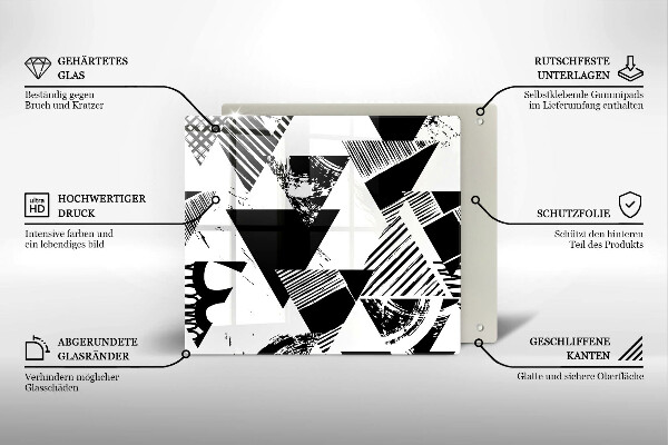 Ceranfeld schutz Geometrische Dreiecke