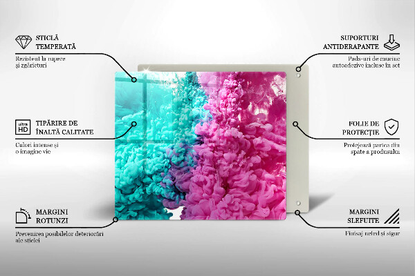 Ceranfeld schutz Türkisrosa Rauch