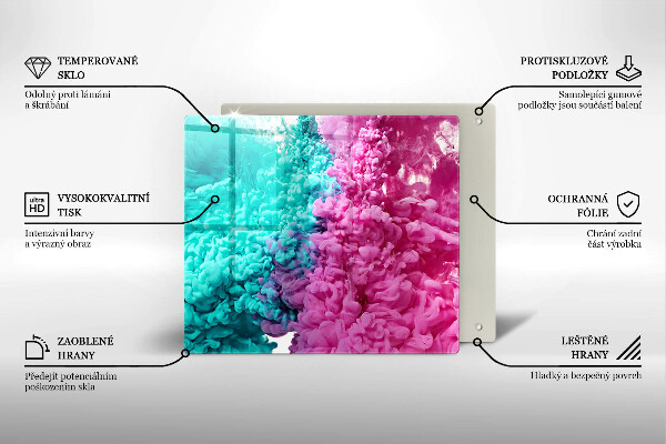 Ceranfeld schutz Türkisrosa Rauch