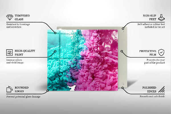 Ceranfeld schutz Türkisrosa Rauch