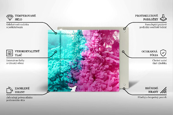 Ceranfeld schutz Türkisrosa Rauch