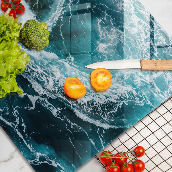 Ceranfeld schutz Schäumende Wasserwellen