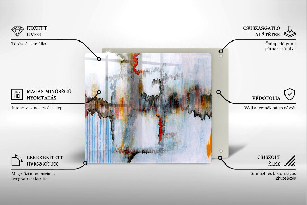 Herdplattenabdeckung Abstraktionsfarben