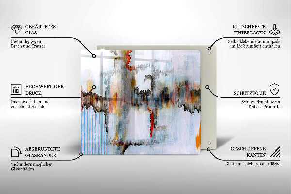 Herdplattenabdeckung Abstraktionsfarben