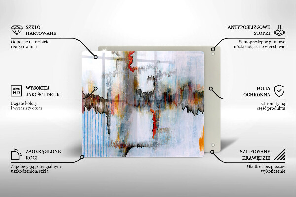 Herdplattenabdeckung Abstraktionsfarben