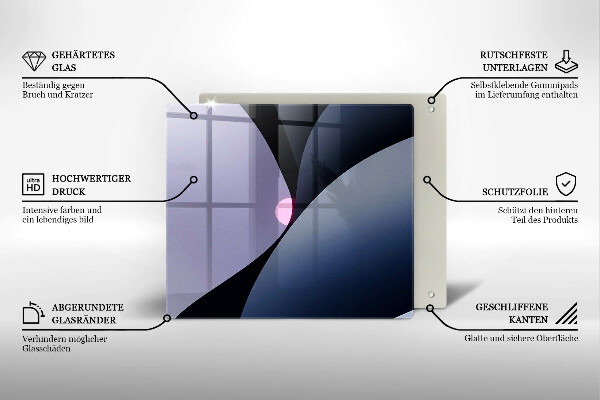Herdplattenabdeckung Abstrakte Formen