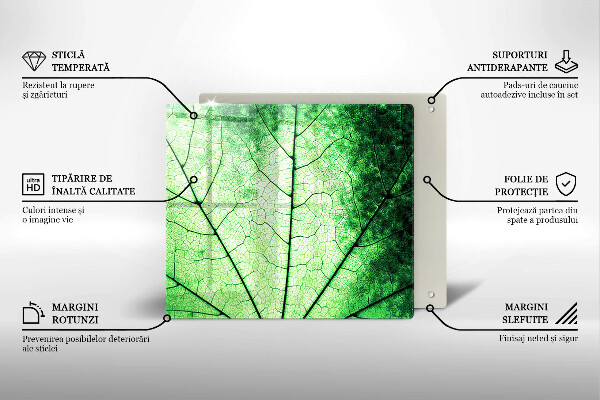 Herdplattenabdeckung Dekoratives Aderblatt
