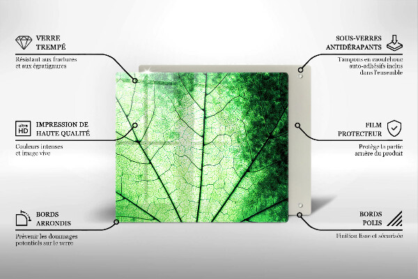 Herdplattenabdeckung Dekoratives Aderblatt