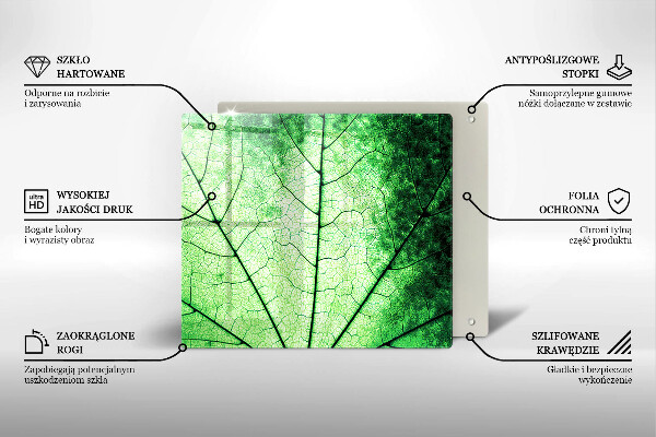 Herdplattenabdeckung Dekoratives Aderblatt