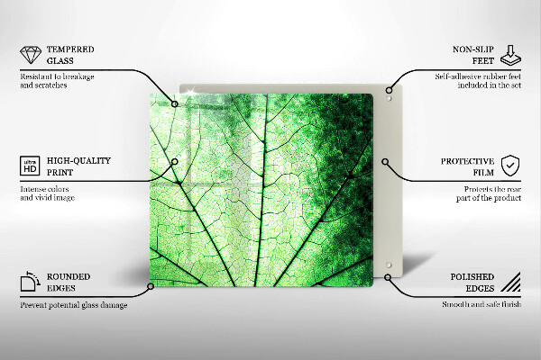 Herdplattenabdeckung Dekoratives Aderblatt