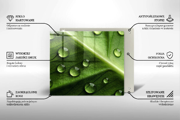 Herdplattenabdeckung Naturtau und Blatt