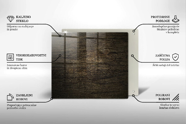Herdplattenabdeckung Textur der Holzrinde