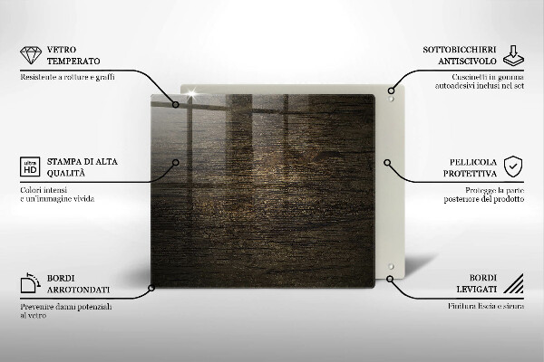 Herdplattenabdeckung Textur der Holzrinde