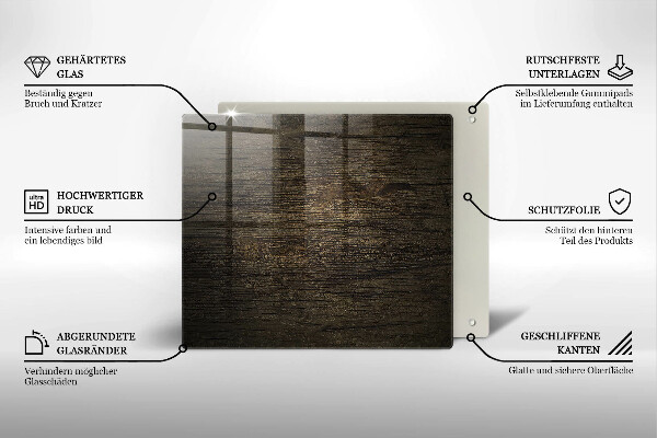 Herdplattenabdeckung Textur der Holzrinde