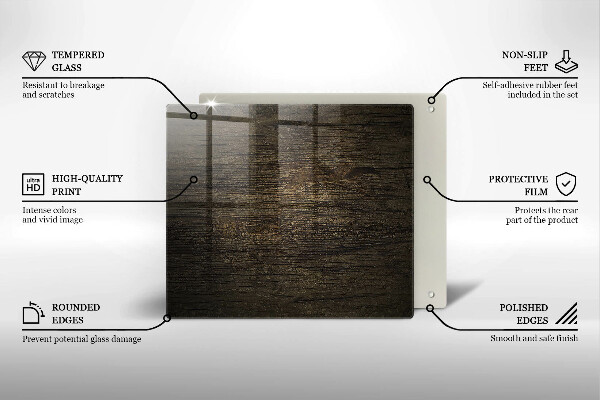 Herdplattenabdeckung Textur der Holzrinde