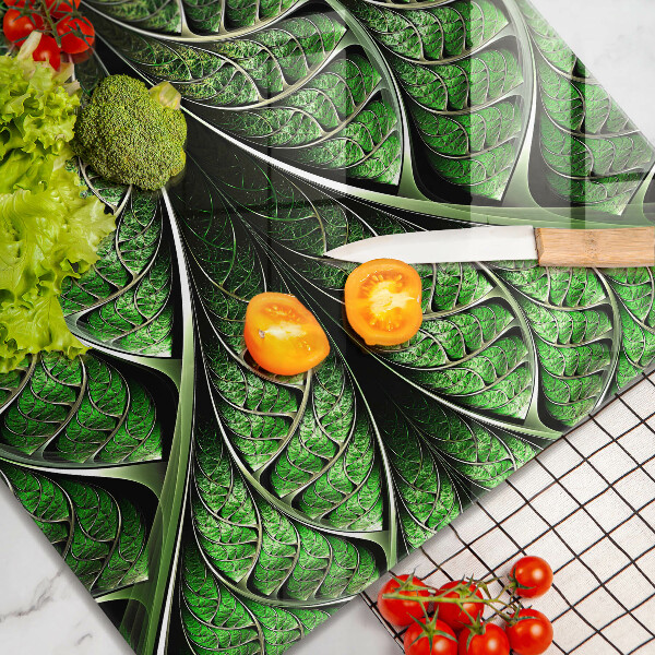 Herdplattenabdeckung Struktur der Blattadern