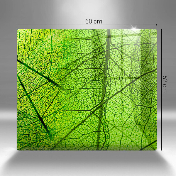 Herdplattenabdeckung Naturblattadern