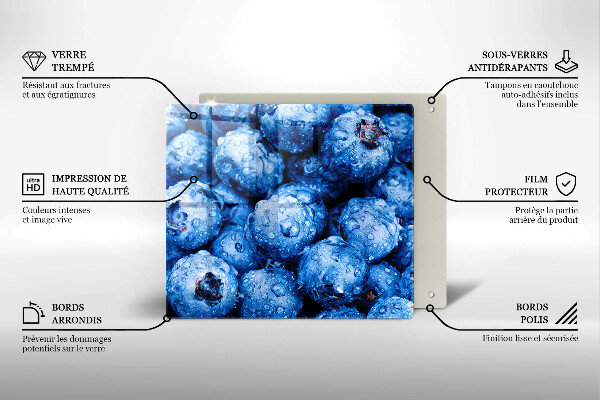 Herdplattenabdeckung Saftige Blaubeeren